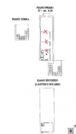 Appartamento Indipendente Da Rifinire 104 Mq + Cortile 40 Mq + Terrazzo 92 Mq Corso Garibaldi